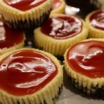 Cheesecakes on a plate