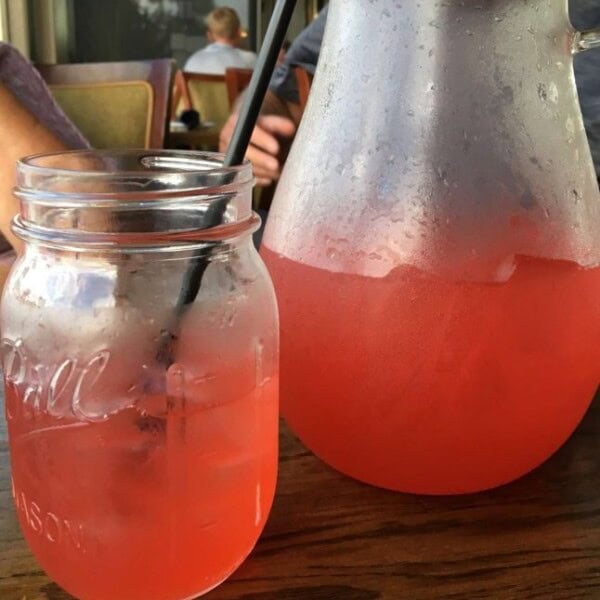 pitcher of punch and glass of punch