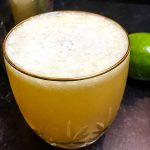 A close up of a glass of  Margarita