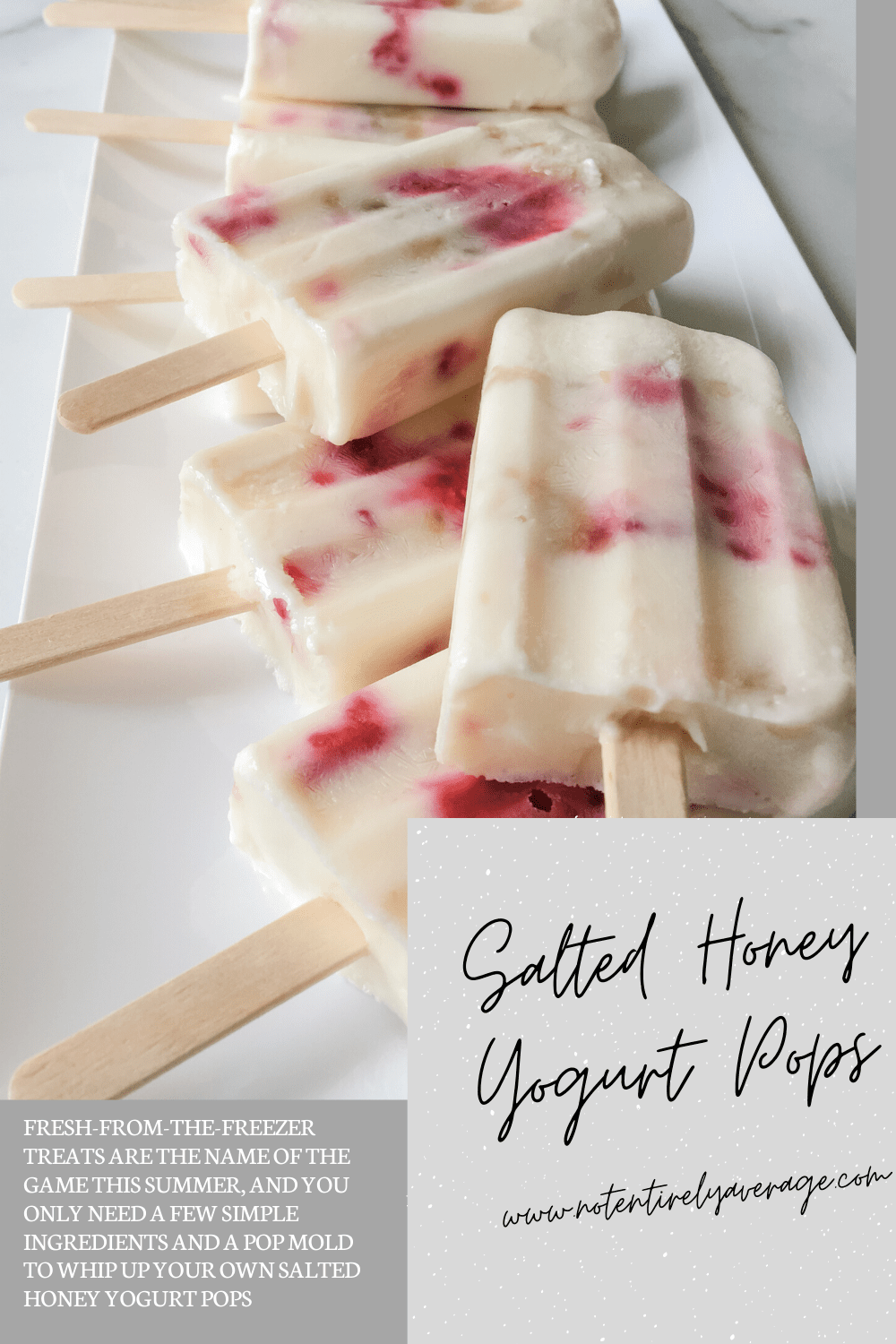 Salted Honey Yogurt Pops » Not Entirely Average