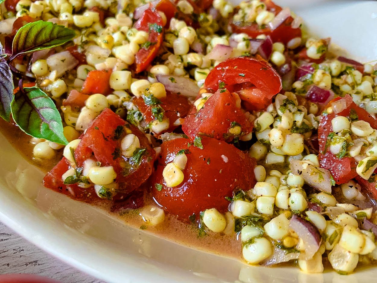 Fresh Corn Tomato Salad