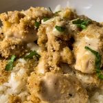 close up pic of Shaker Chicken Pudding