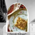 Pinterest Pin image for Church Street Cheesecake squares