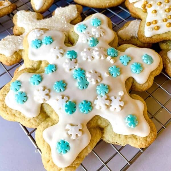 Southern Tea Cakes with royal icing.