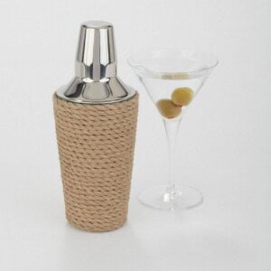 cocktail shaker and martini