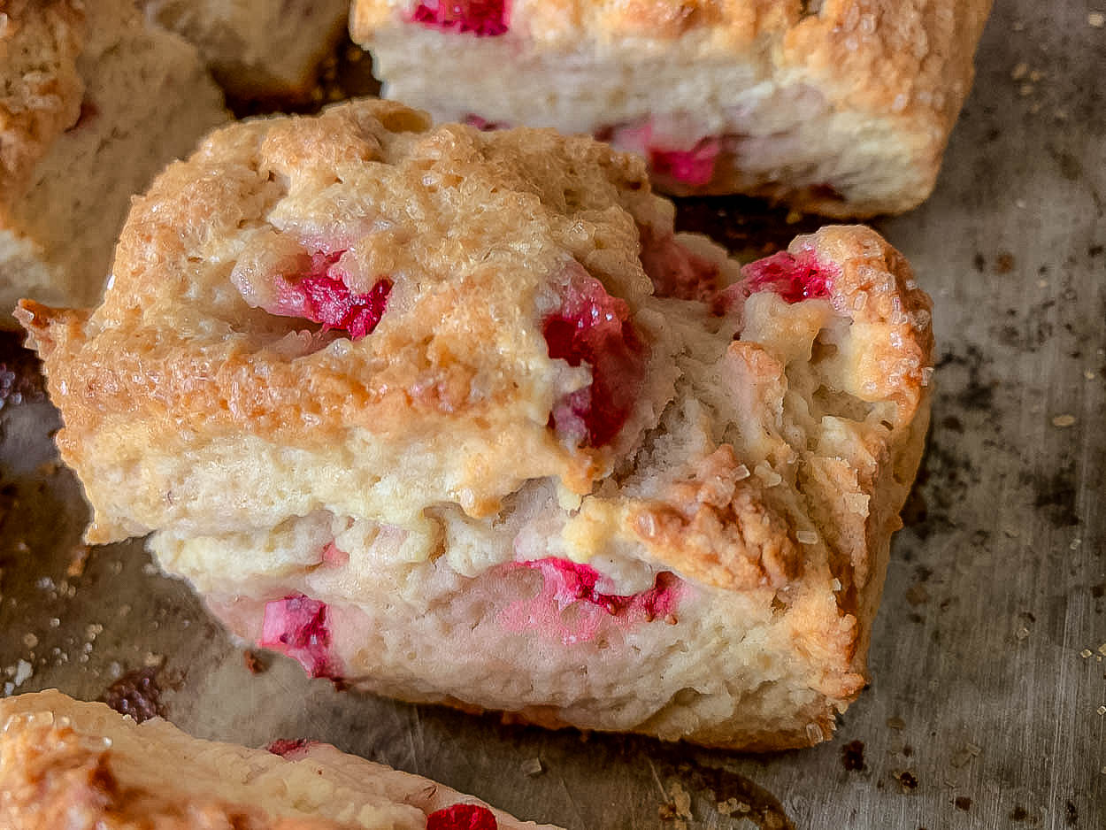 Strawberry Cream Scones, with sweet ricotta