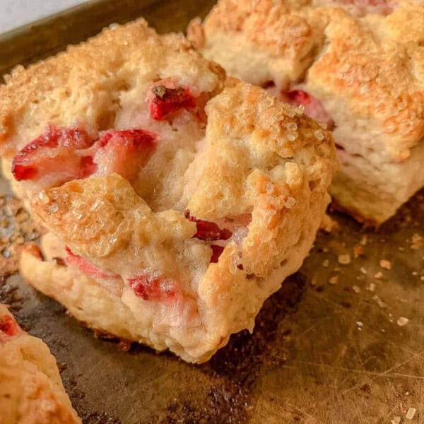 HERO image for Strawberry Cream Scones.