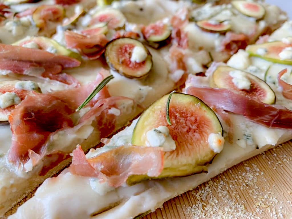 Gorgonzola Pizza with Jam Drizzle - EASY Pizza at Home!