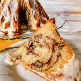 featured image for cinnamon swirl toasted pecan bundt cake not entirely average