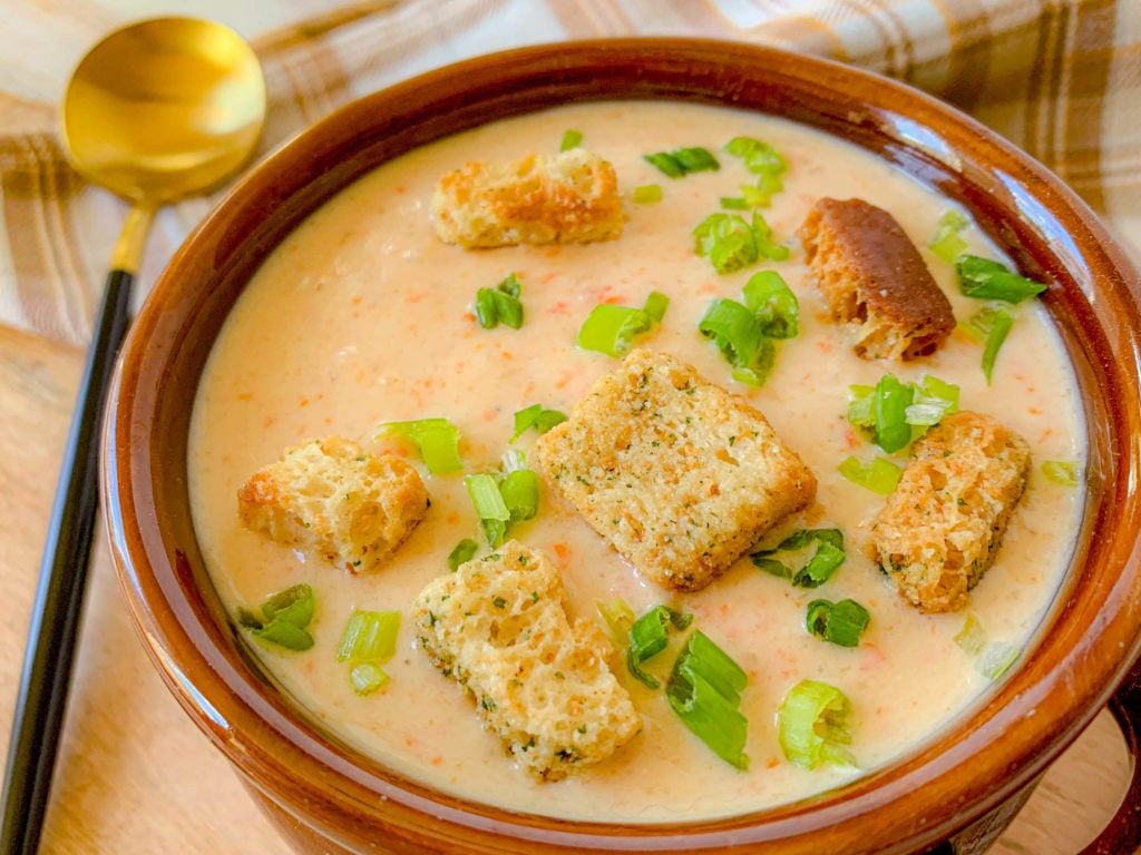 Potato Cheddar Soup - Healthy Crock Pot « Running in a Skirt