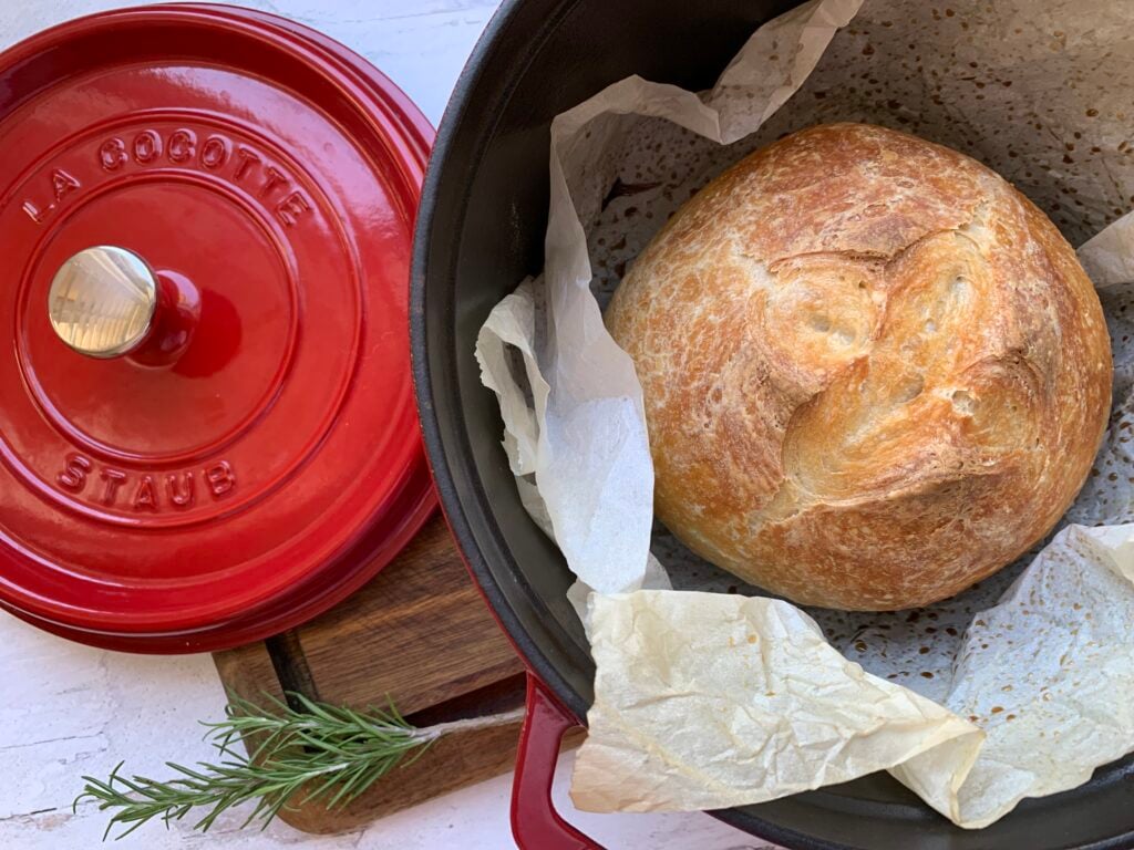 Beer Bread Baked in a Cast Iron Loaf Pan Recipe 