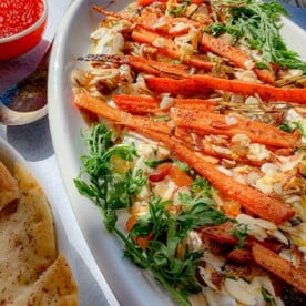 featured image for Roasted Carrot Platter with Yogurt and Sumac