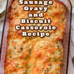 Pinterest pin image for Bob Evans Sausage Gravy Recipe