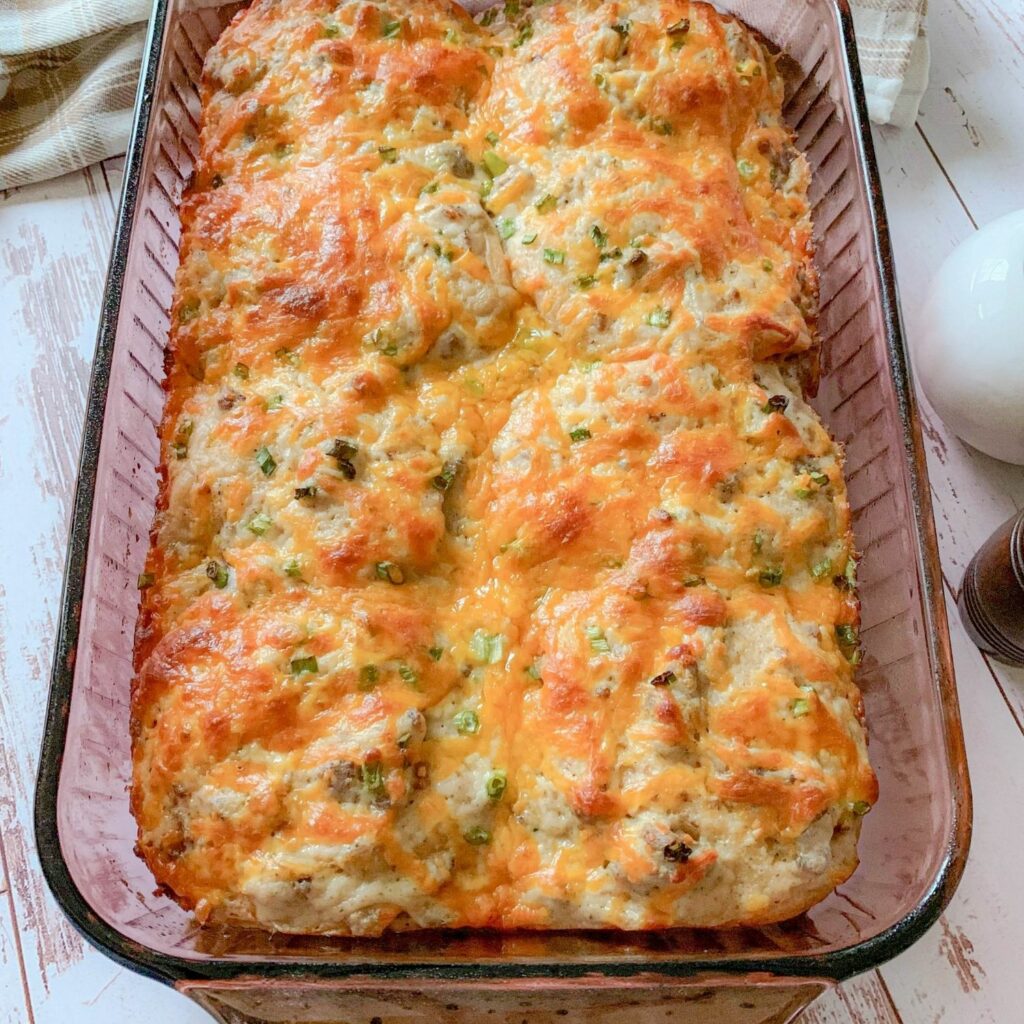 Copycat Bob Evans Sausage Gravy and Biscuit Casserole Recipe » Not