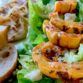 featured image for How to Make Crispy Squash Delicate Roquefort Salad