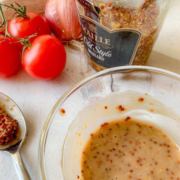 featured image for 5 Ingredient Grainy Mustard Vinaigrette