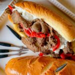 featured image for leftover beef tenderloin French dip sandwich recipe
