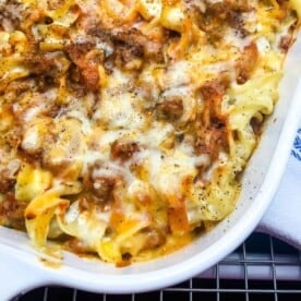 HERO image for a Sour Cream Noodle Bake casserole.