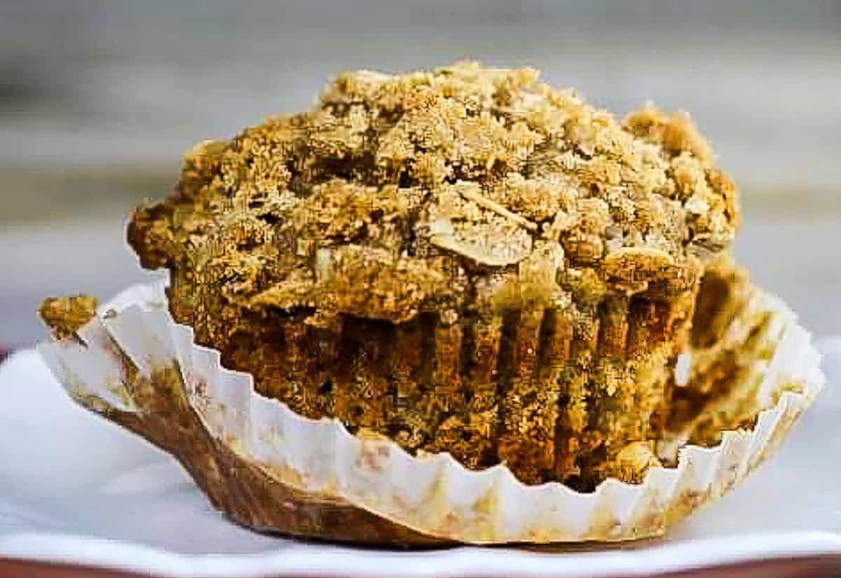 Apple streusel muffin.