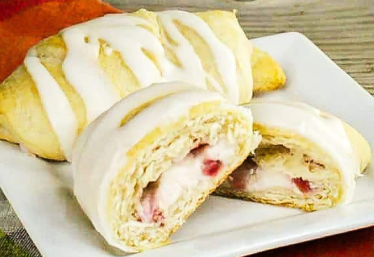 Sweet strawberry danishes.