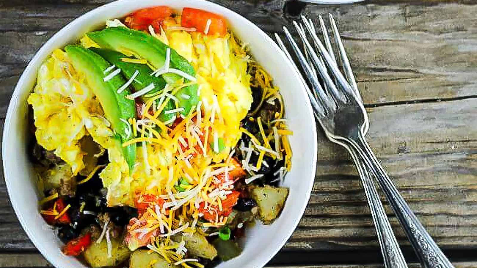 Southwestern breakfast bowl.