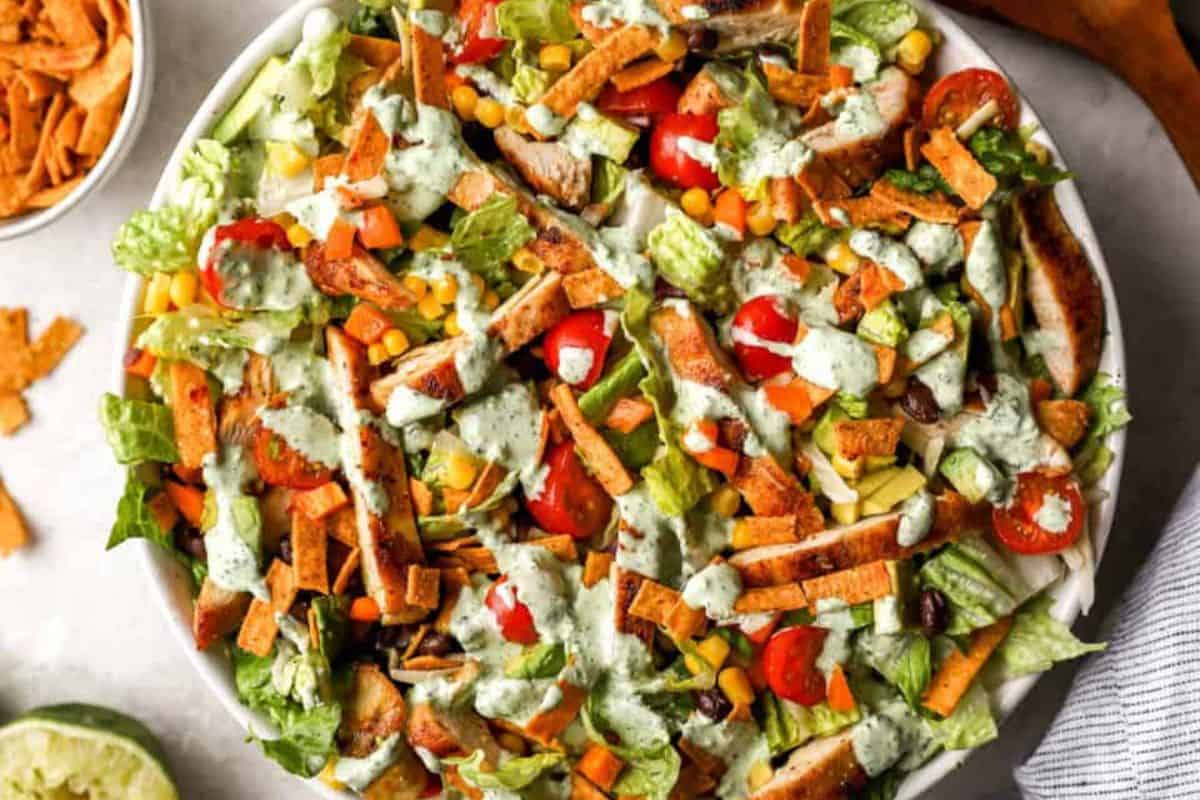 Delicious Southwest Chicken Salad ready to be enjoyed