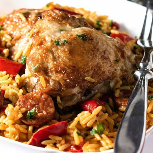One Pot Chicken & Chorizo Paella