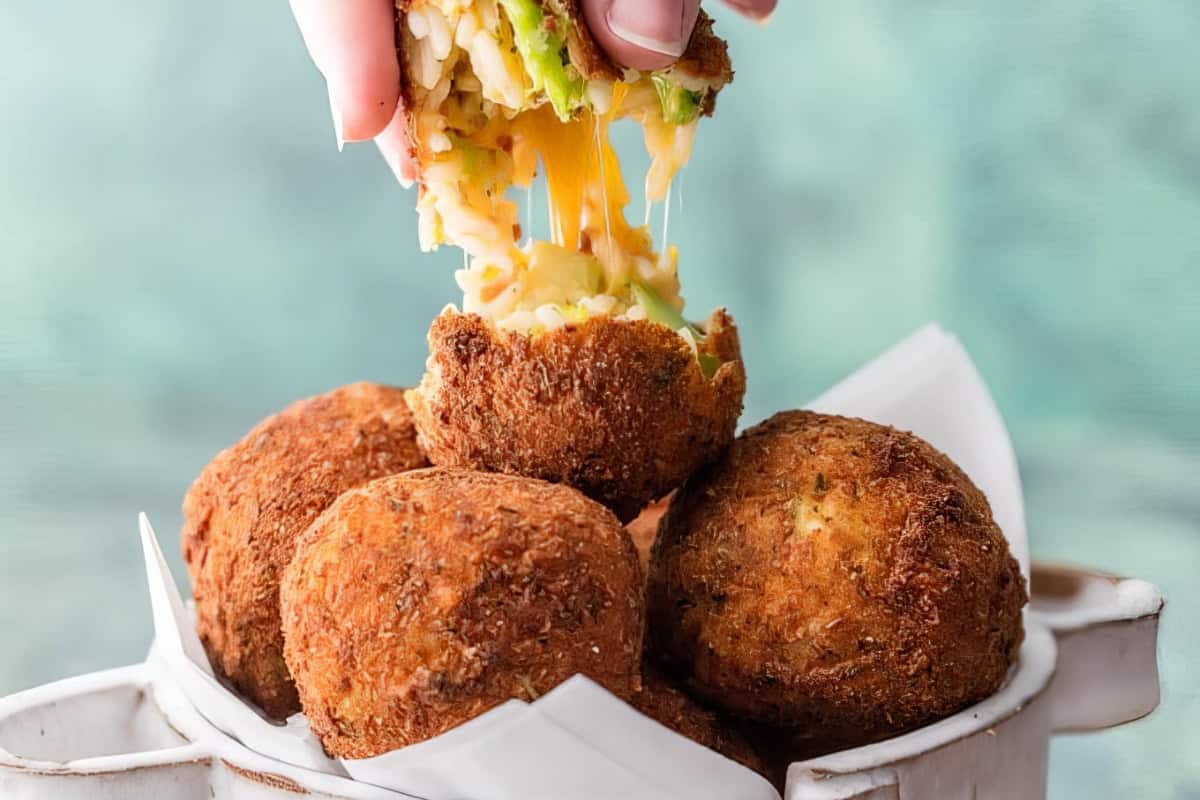 Scrumptious Arancini Balls with Cheese Bacon and Broccoli photo
