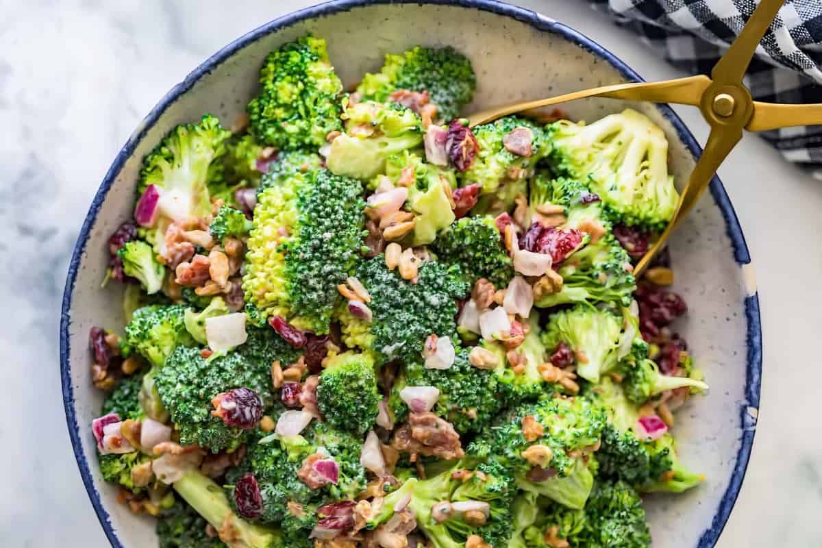 A delightful Broccoli Salad with Bacon