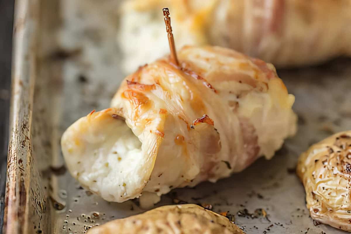 Scrumptious Boursin Chicken Roll ups Wrapped in Pancetta photo