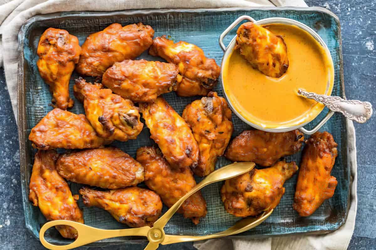 Tasty Chicken Tikka Masala Baked Wings Recipe on display