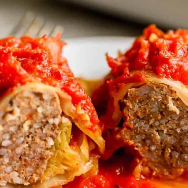 Cabbage Rolls served fresh