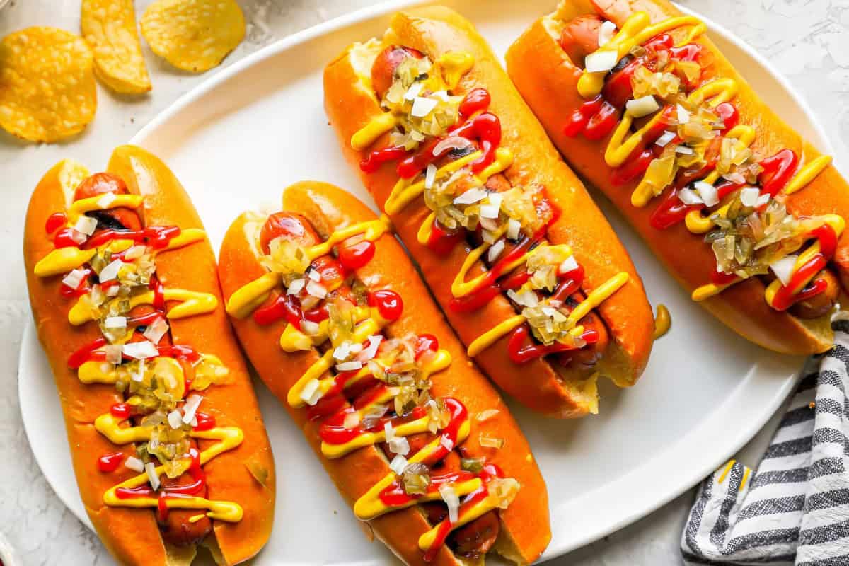 Grilled Hot Dogs at its finest