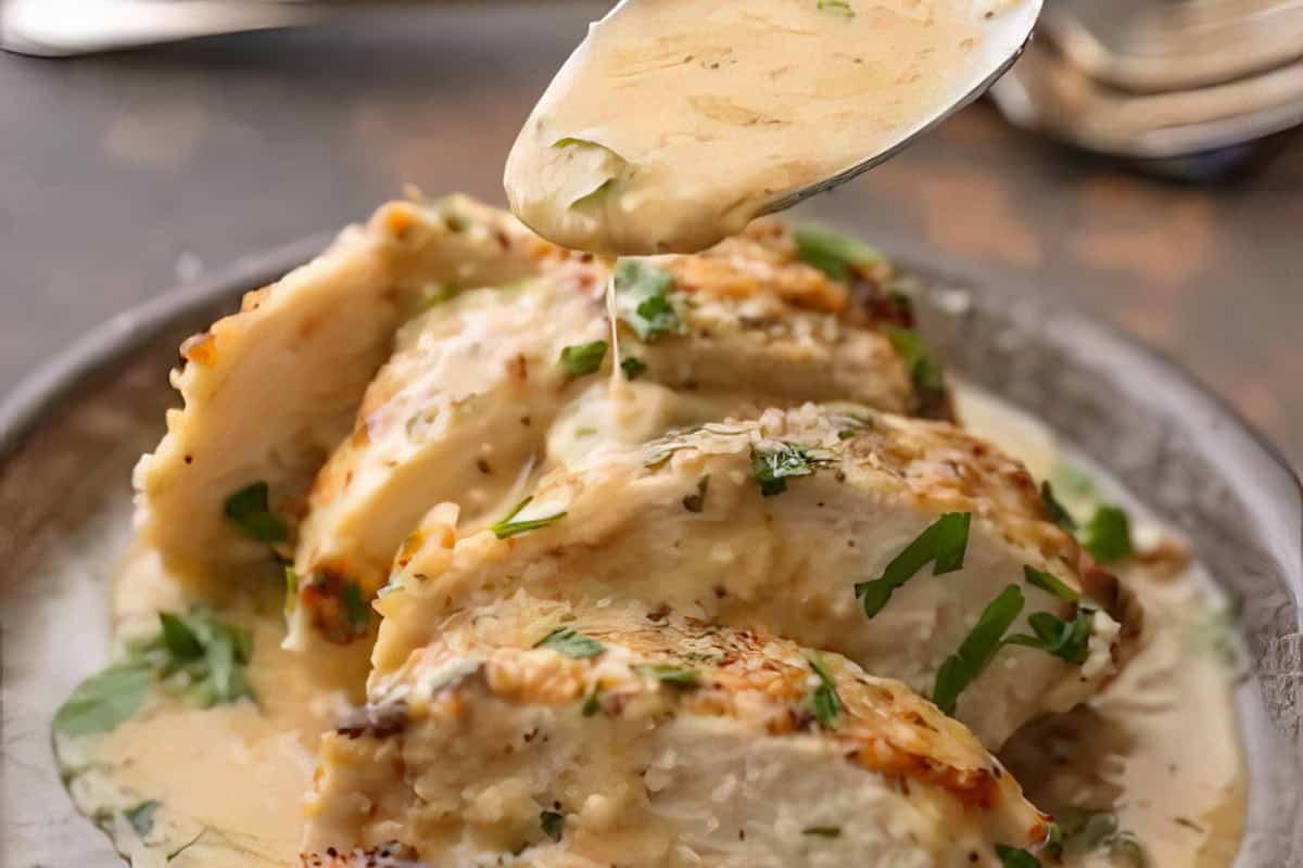 Melt in Your Mouth Caesar Chicken in all its glory